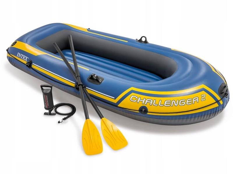 Лодка"Челленджер"-2мест (236х114х41см)+весла+насос 2 шт/упак 68367